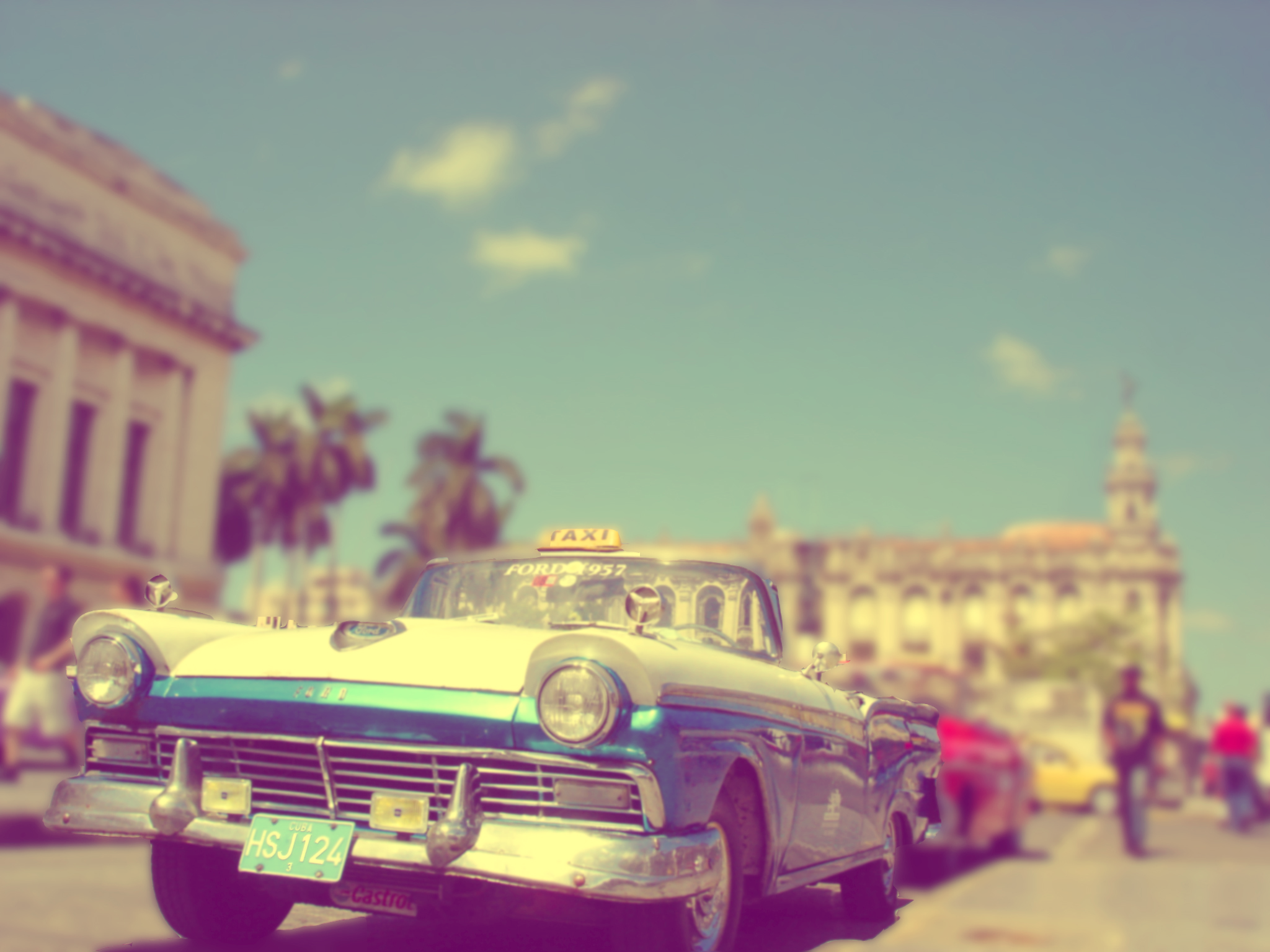 Cuba vintage taxi wallpapers hd desktop and mobile backgrounds