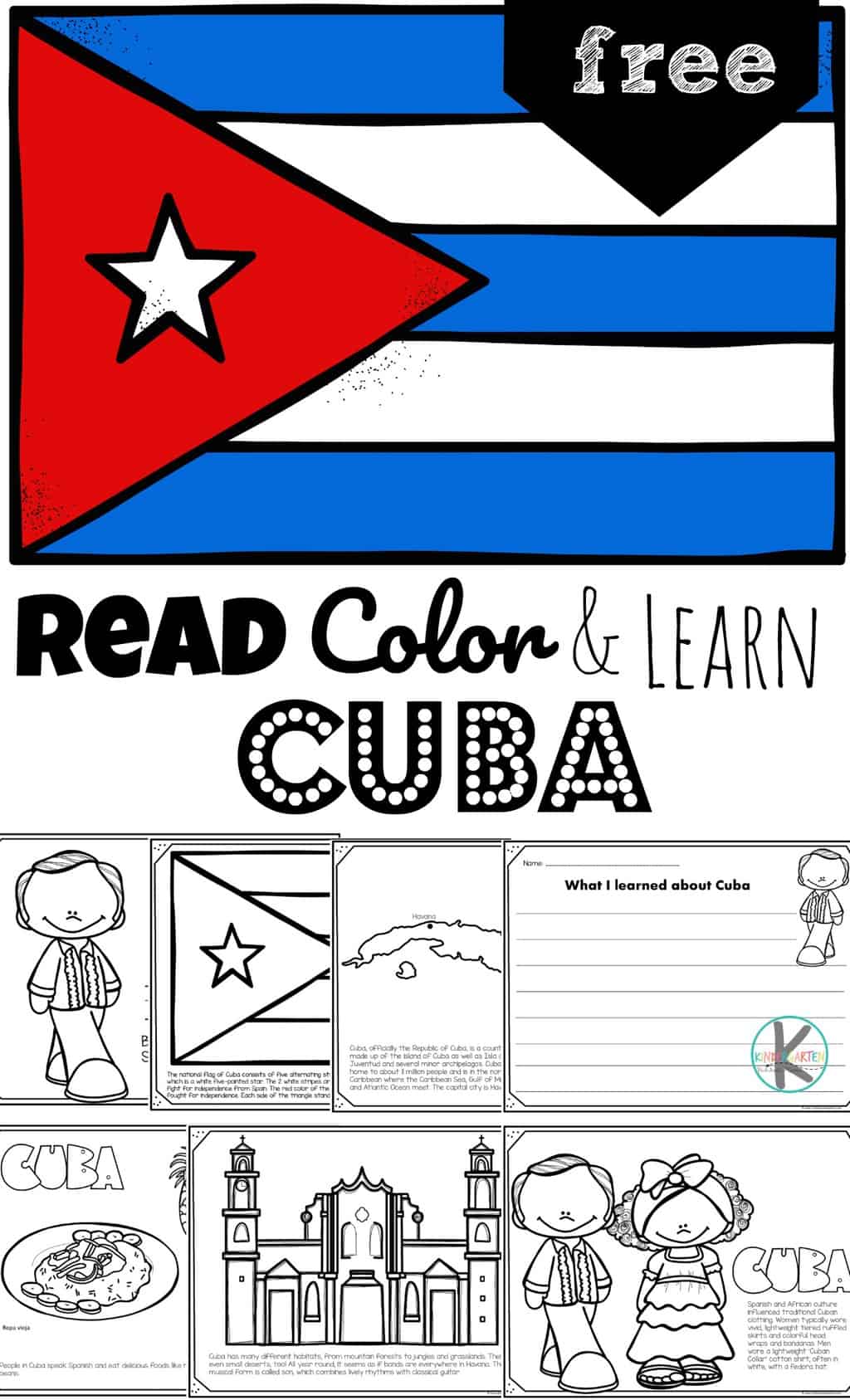 Free printable cuba coloring pages for kids