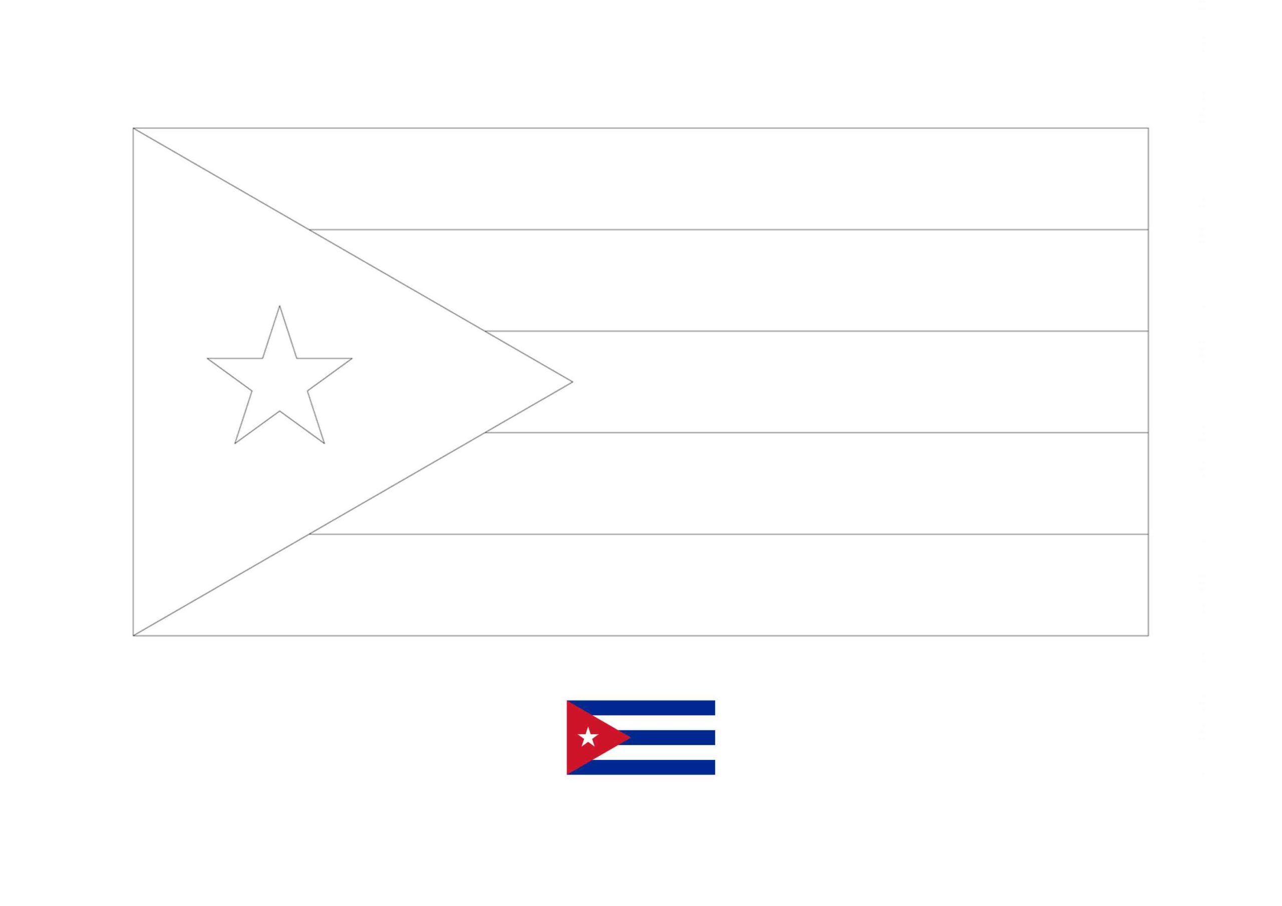 Cuba flag coloring page cuba flag flag coloring pages coloring pages
