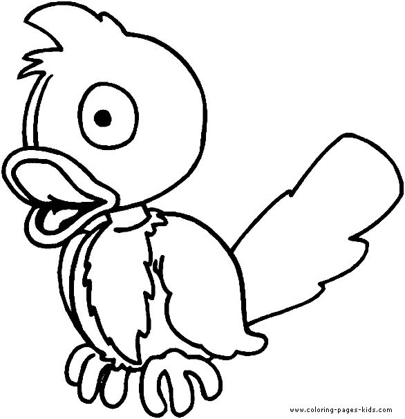 Birds coloring page for kids