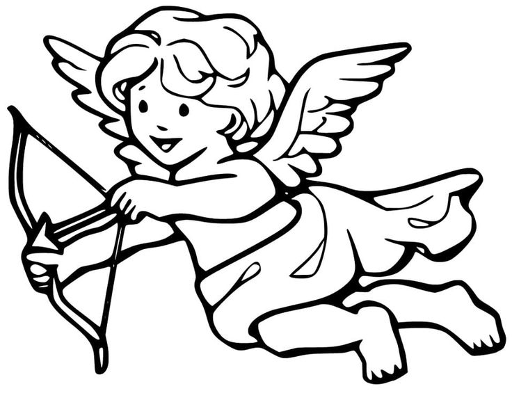 Lovely cupid coloring page cartoon drawings cupid images coloring pages