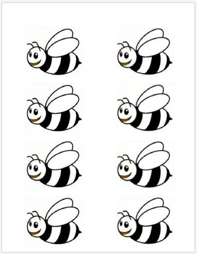 Beehive abcs bee printables bee template bumble bee art