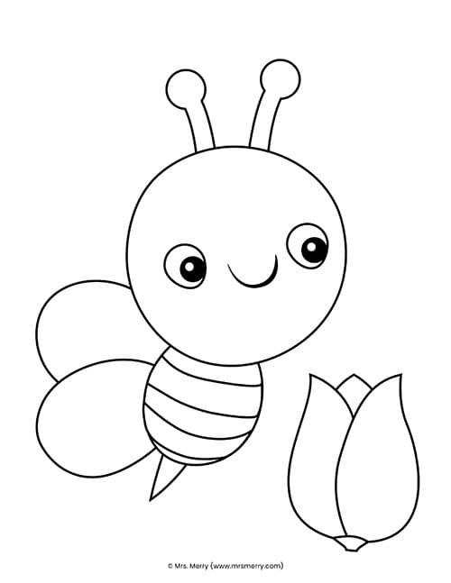 Printable build a bee craft mrs merry