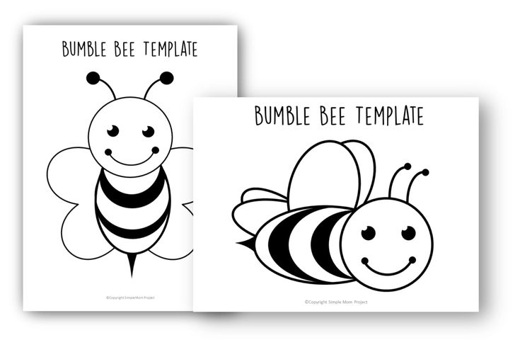Free printable bee templates bee printables bee template bee coloring pages
