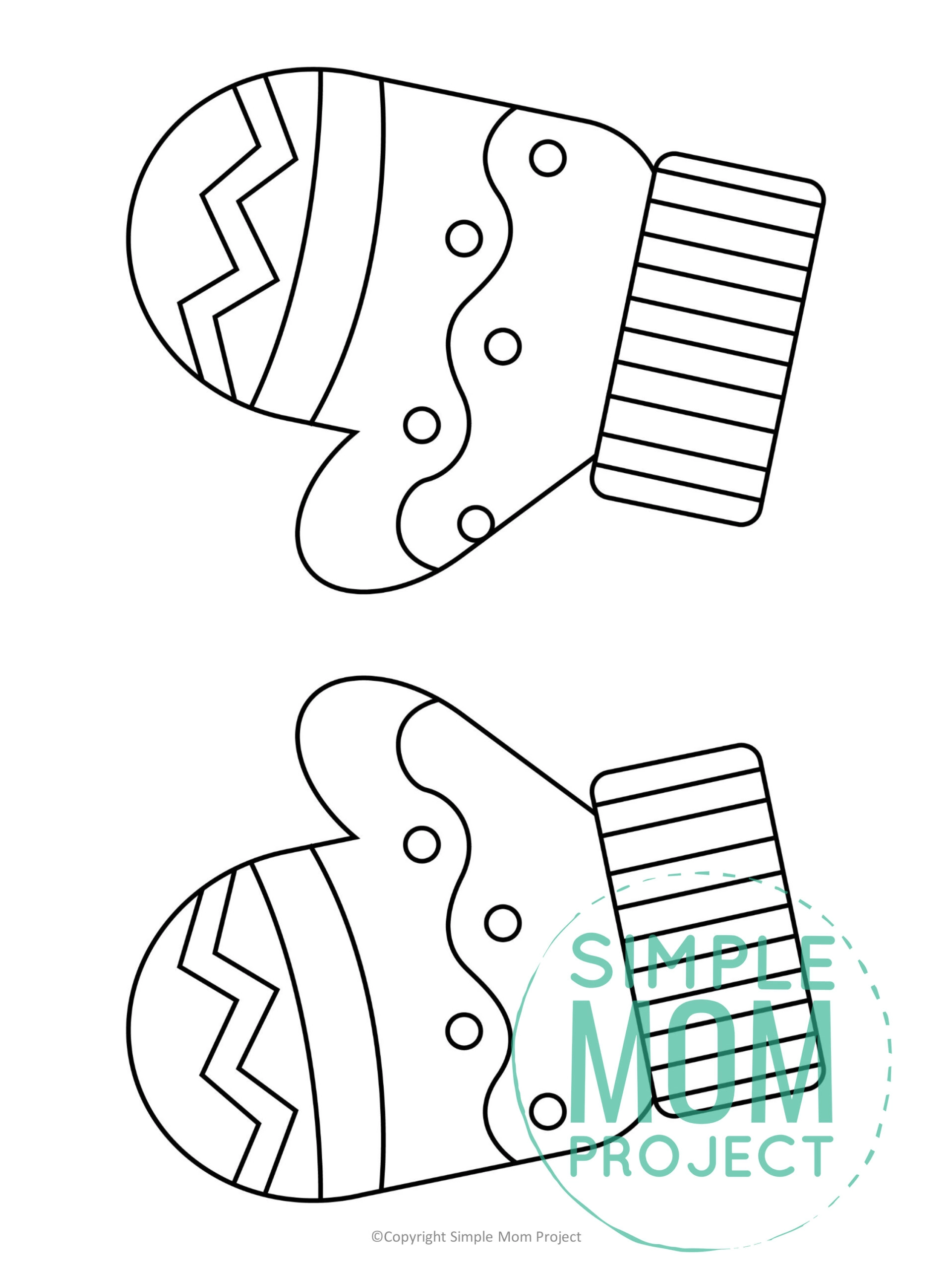 Free printable mittens template â simple mom project