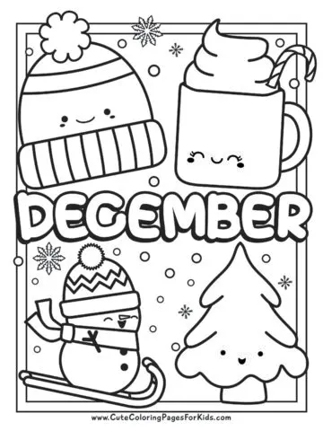 Cute coloring pages for kids