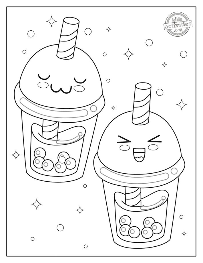 Free kawaii coloring pages cutest ever food coloring pages cool coloring pages bunny coloring pages