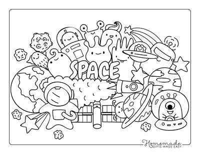 Free cute coloring pages kawaii printables for kids