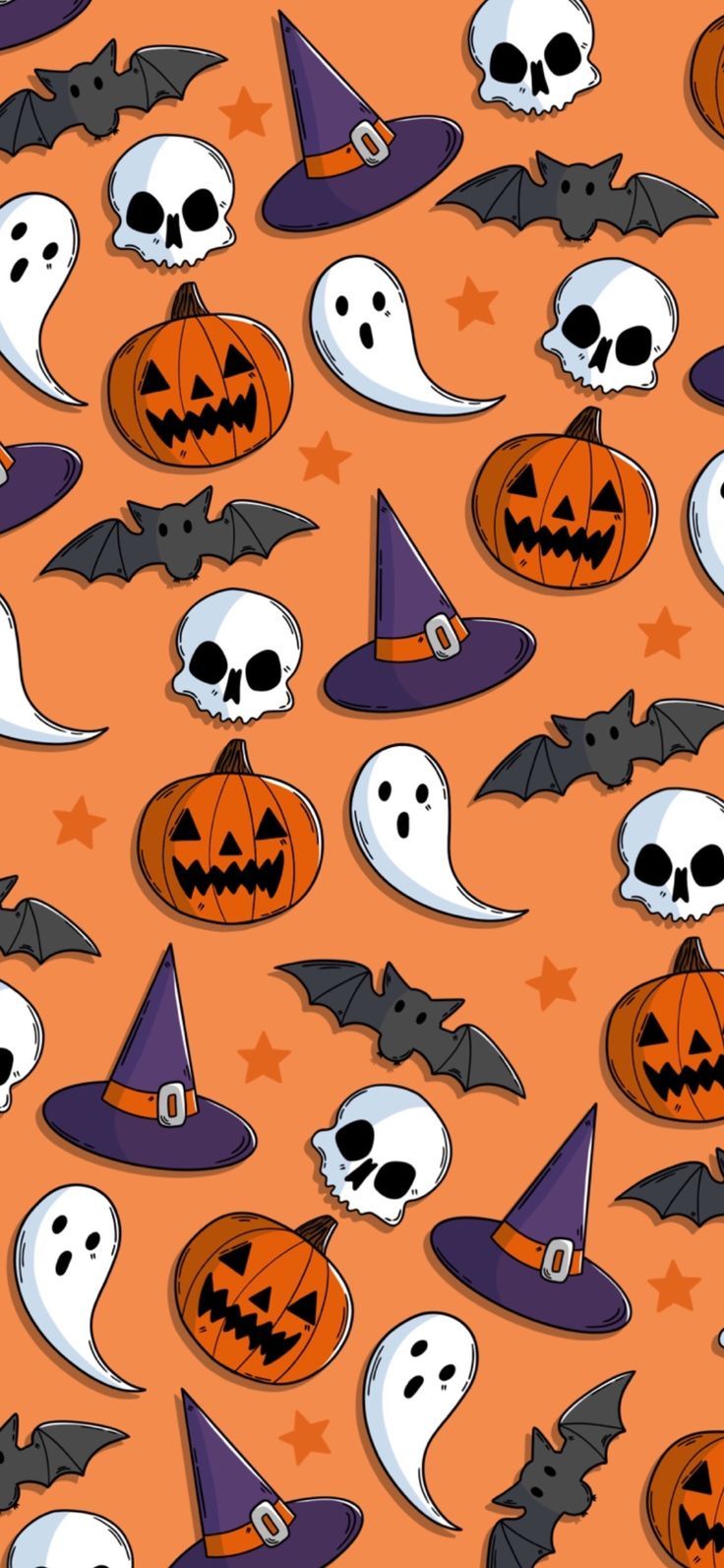 Halloween spooky ghost pumpkin bat skull illustration phone wallpaper background halloween wallpaper iphone halloween wallpaper halloween wallpaper backgrounds