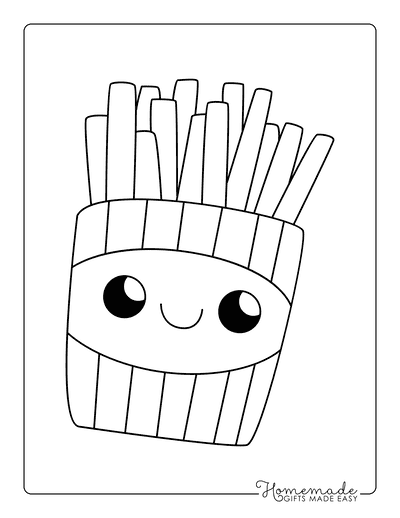 Free cute kawaii coloring pages for kids