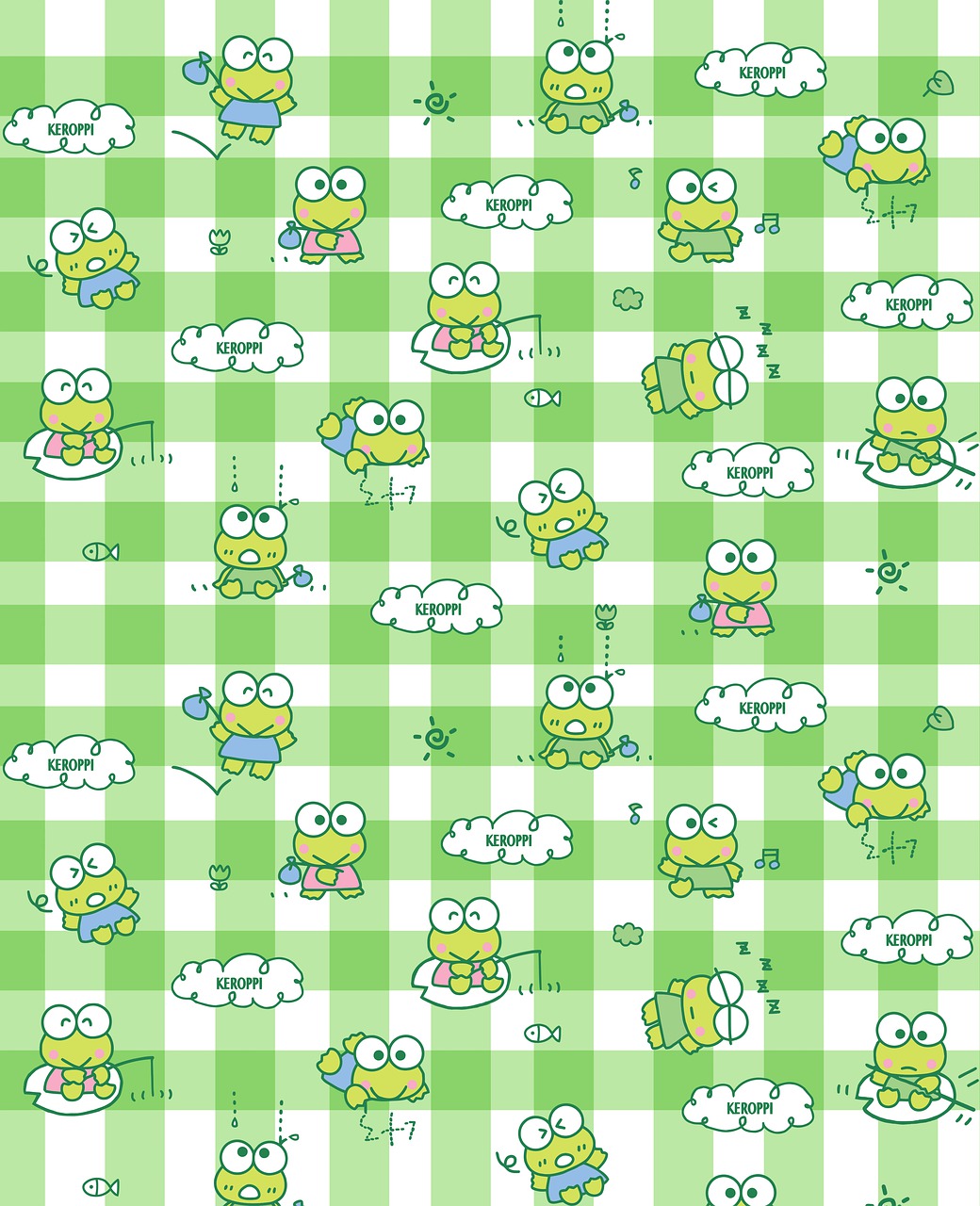 Frog cartoon background