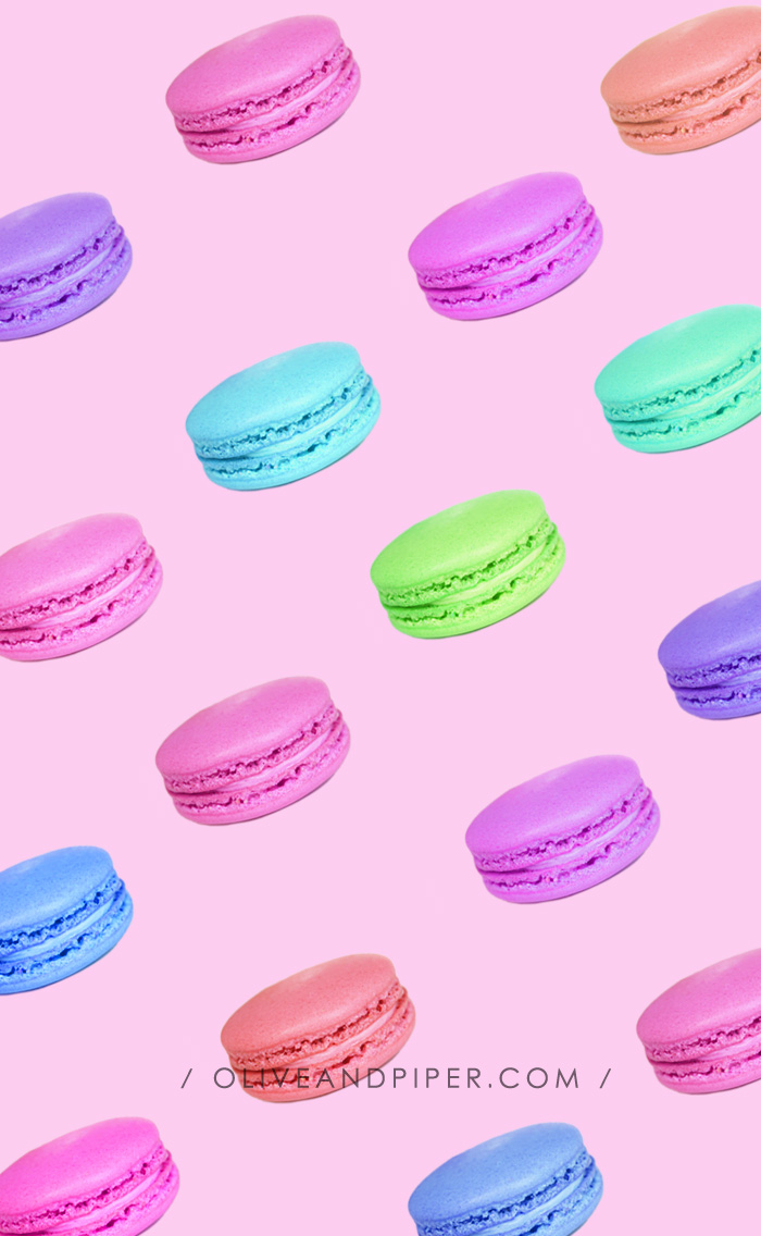 Sparkling macaron iphone wallpapers by olive piper preppy wallpapers