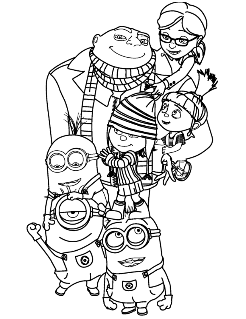 Minion coloring pages