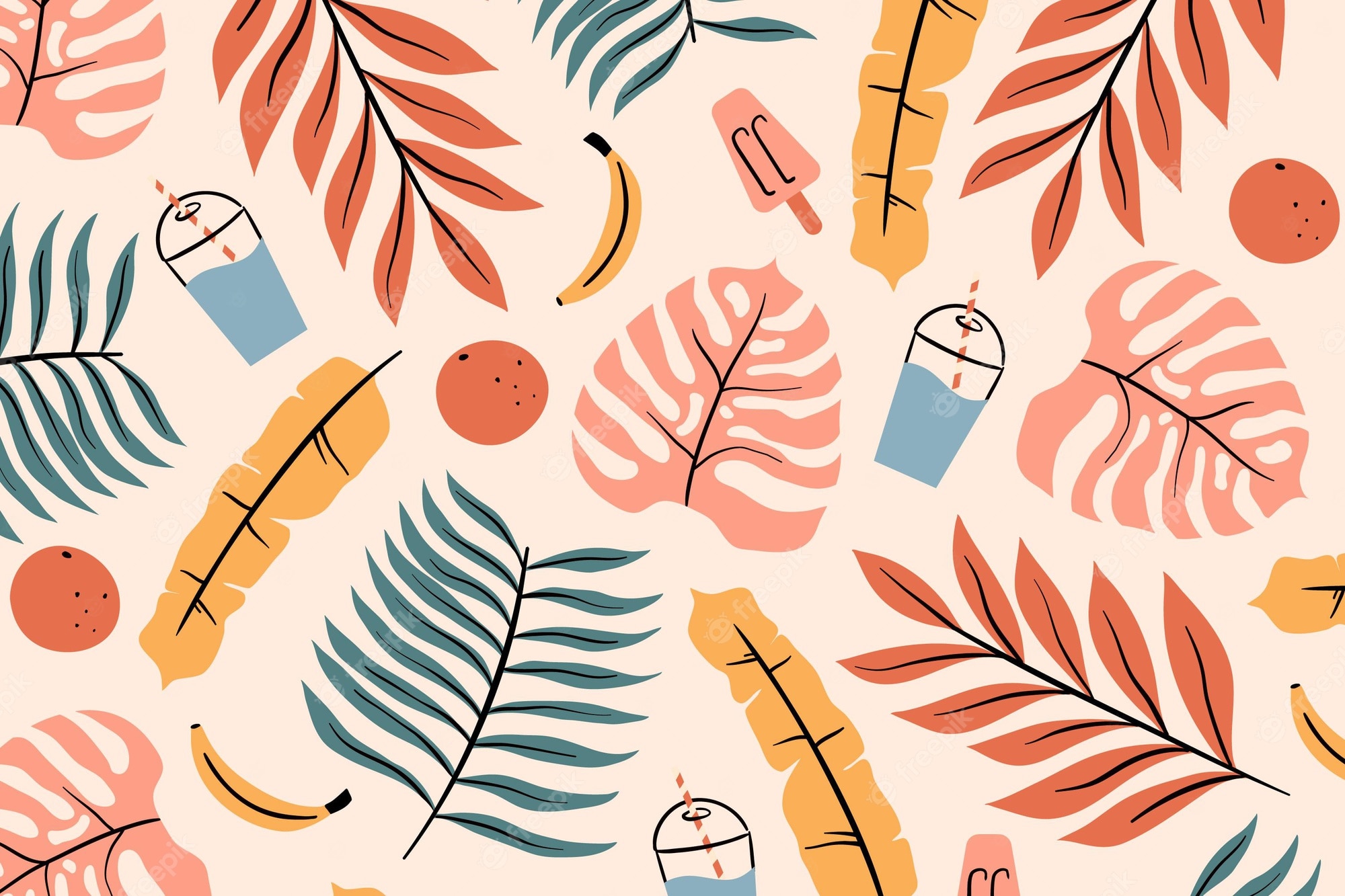Summer pattern wallpaper images