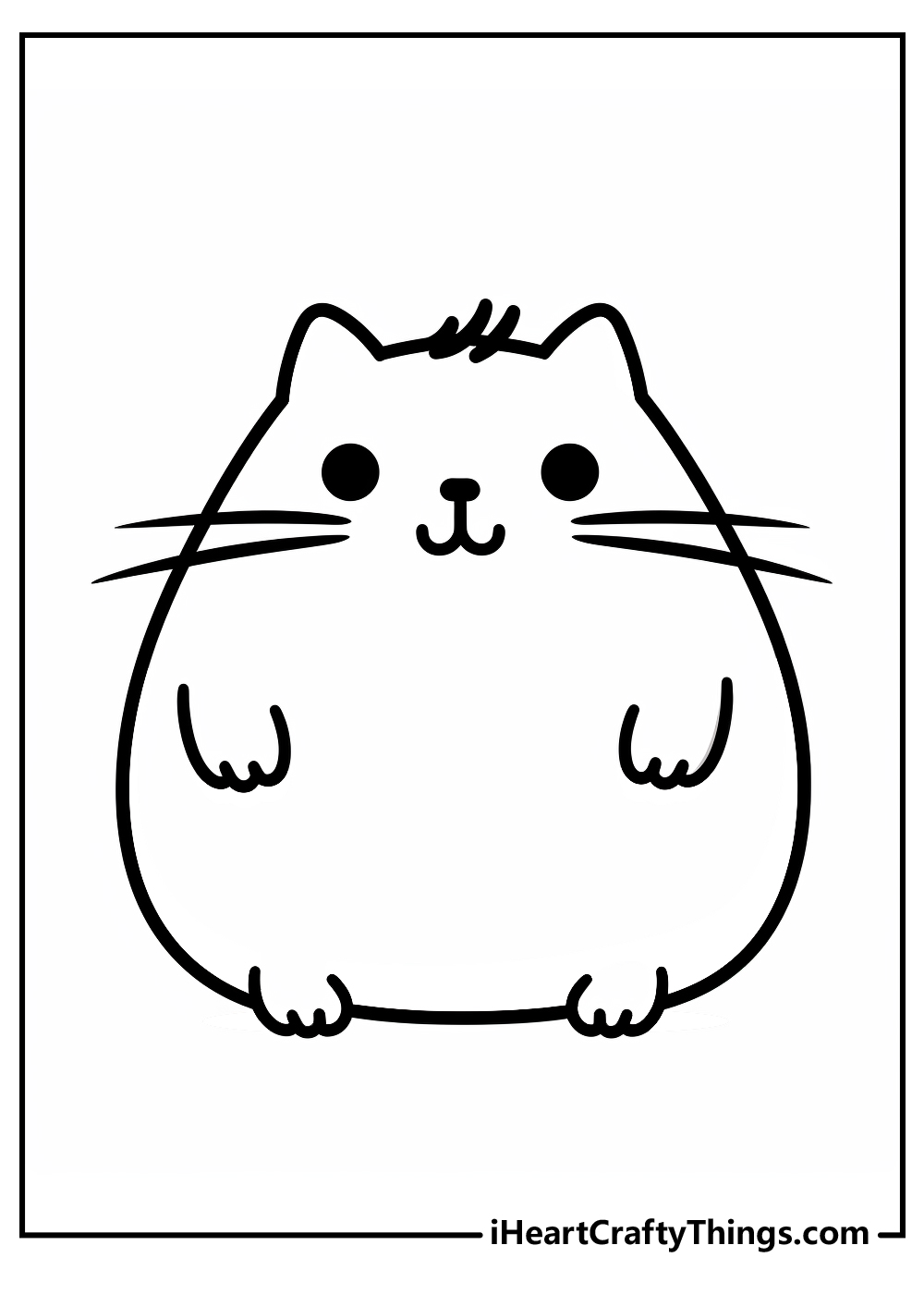 Pusheen coloring pages free printables