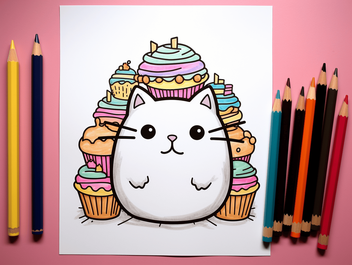 Pusheen coloring pages free printable sheets