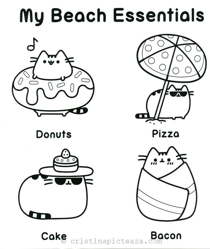 Pusheen coloring pages â coloring sheets with pusheen