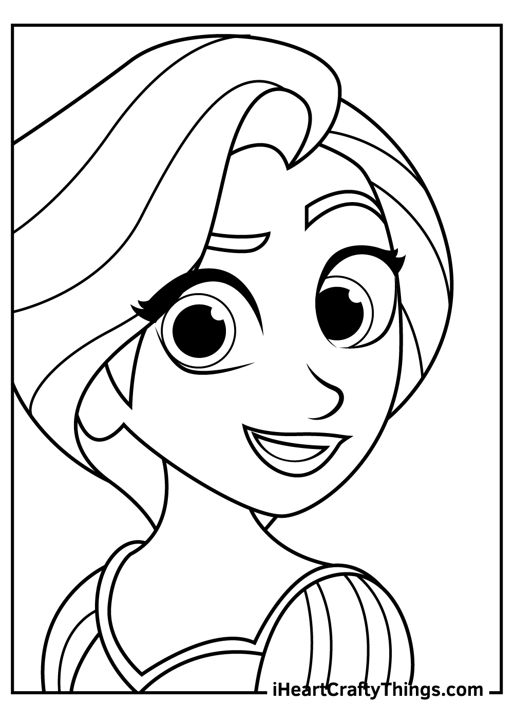 Rapunzel coloring pages free printables