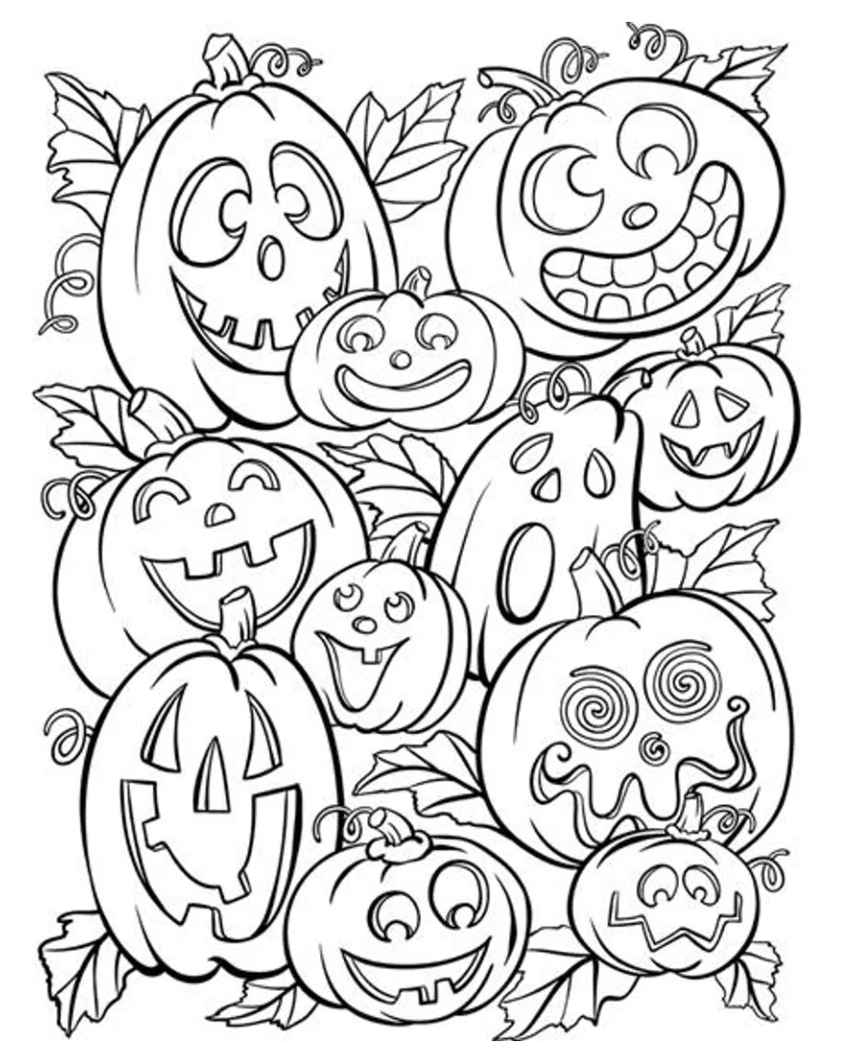Free printable halloween coloring pages for kids
