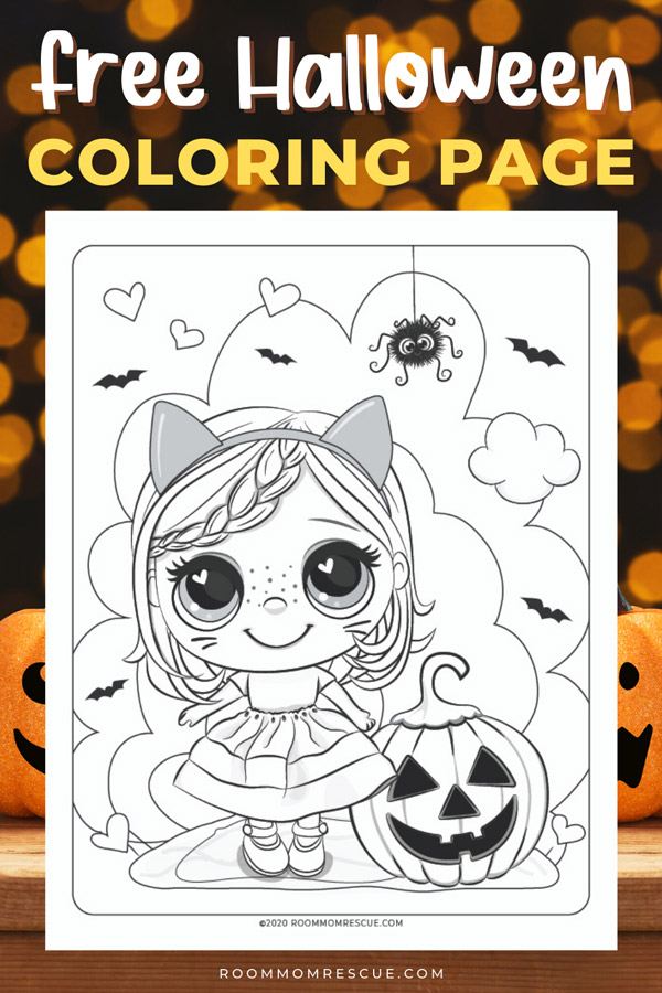 Cute halloween coloring page for kids â room mom rescue