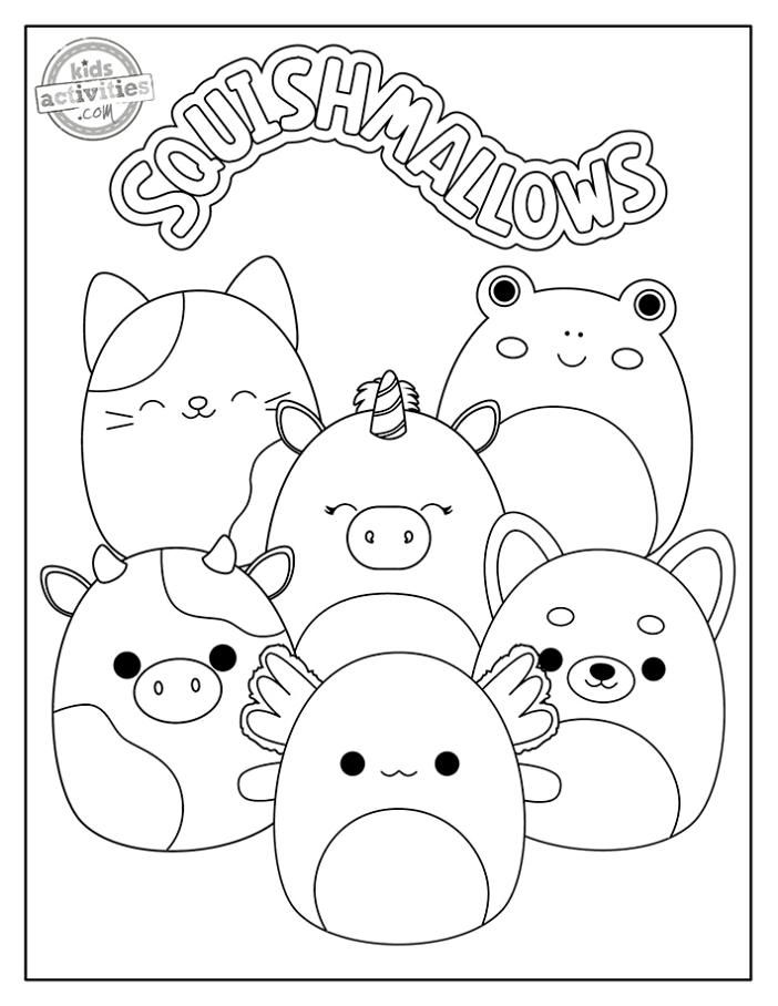 Squishmallow coloring pages lindos dibujos fãciles dibujos fãciles dibujitos sencillos