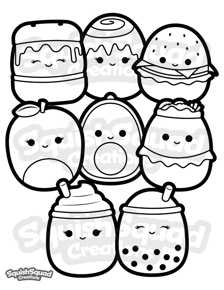 Squishmallow coloring page printable squishmallow coloring