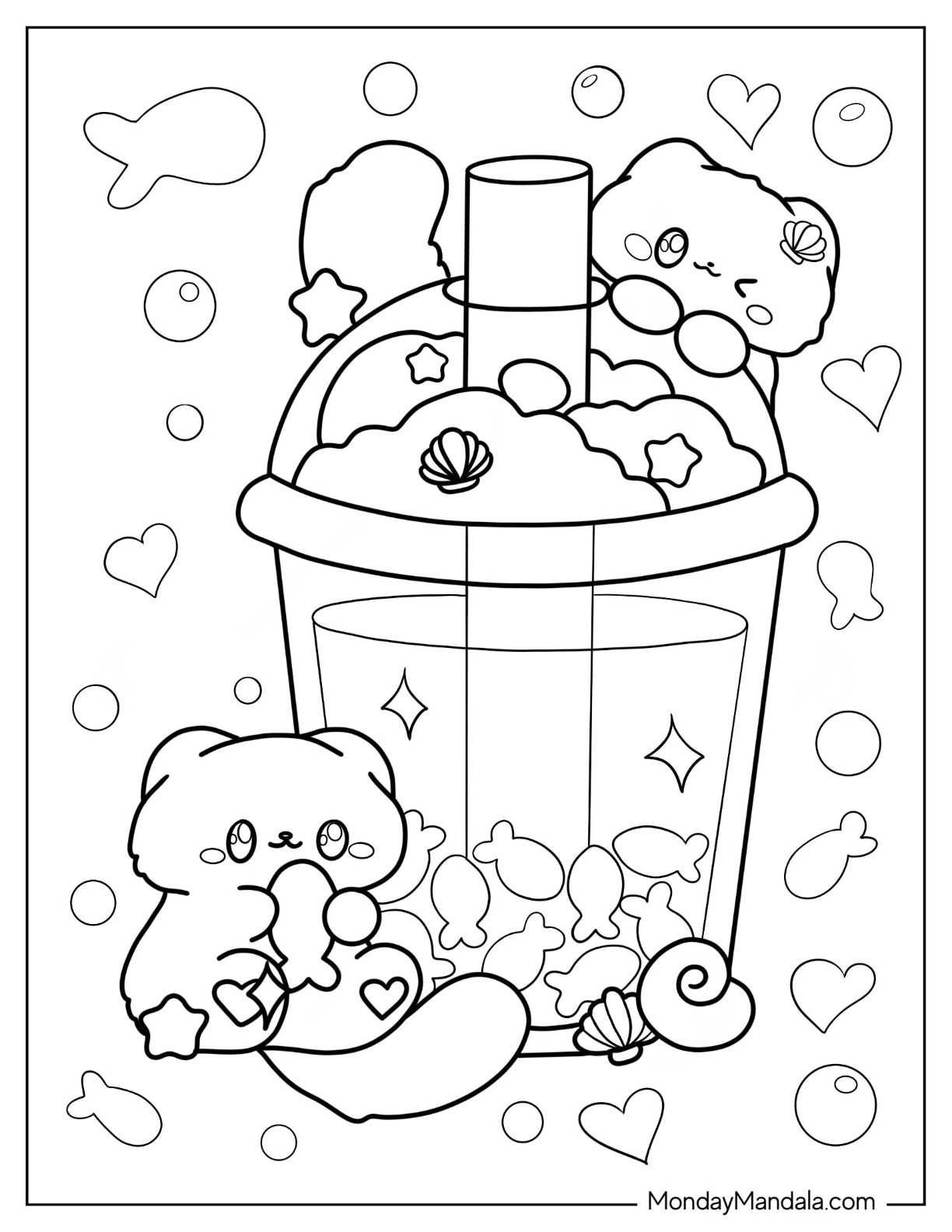 Cute coloring pages free pdf printables