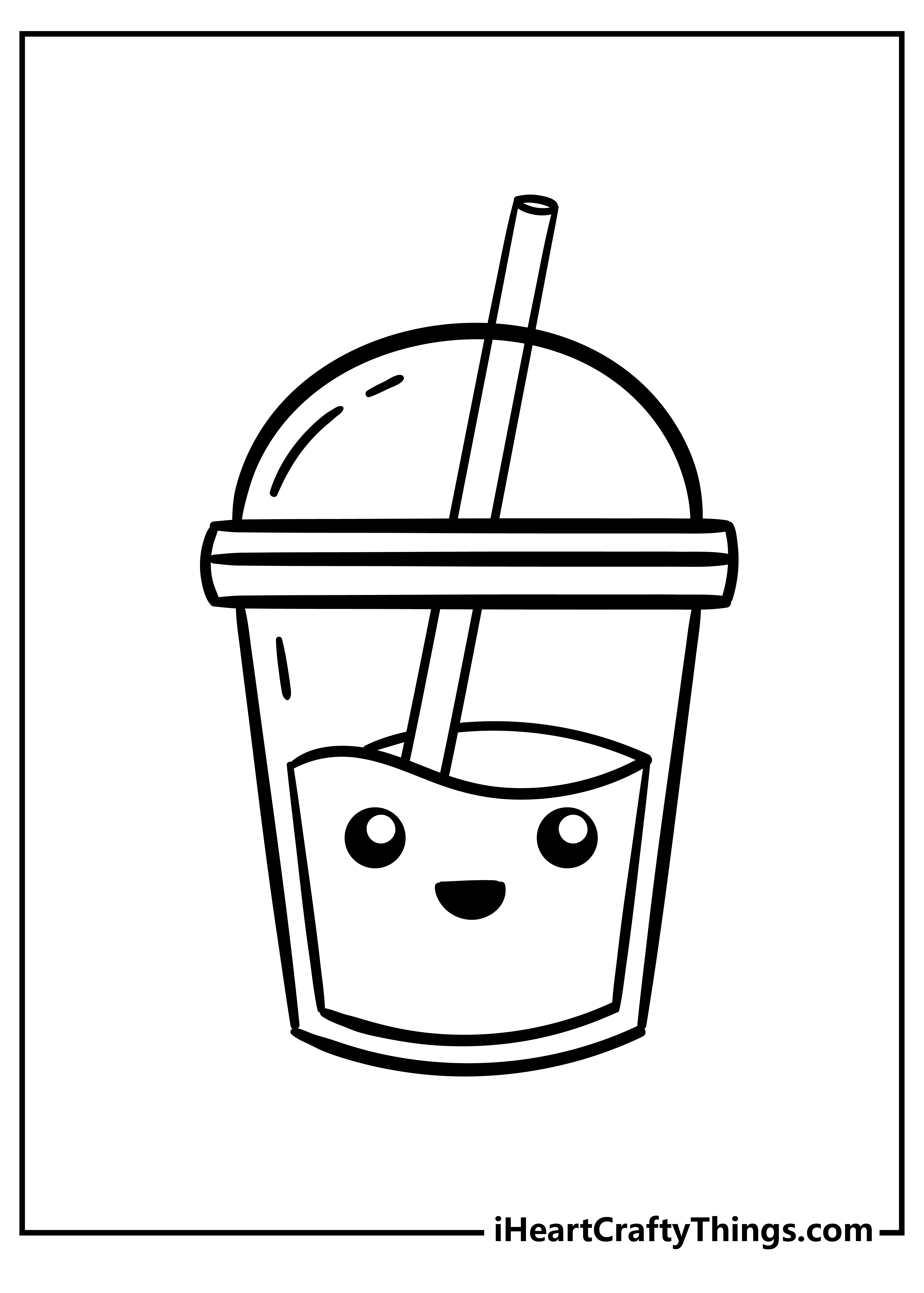 Cute food coloring pages free printables