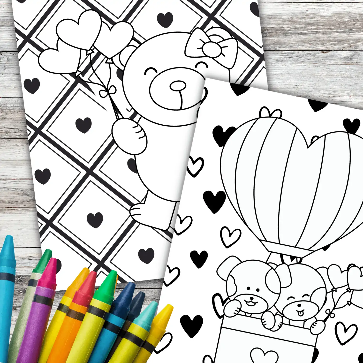Valentines coloring pages for kids free â in the bag kids crafts