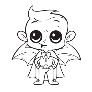 Vampire coloring page png transparent images free download vector files