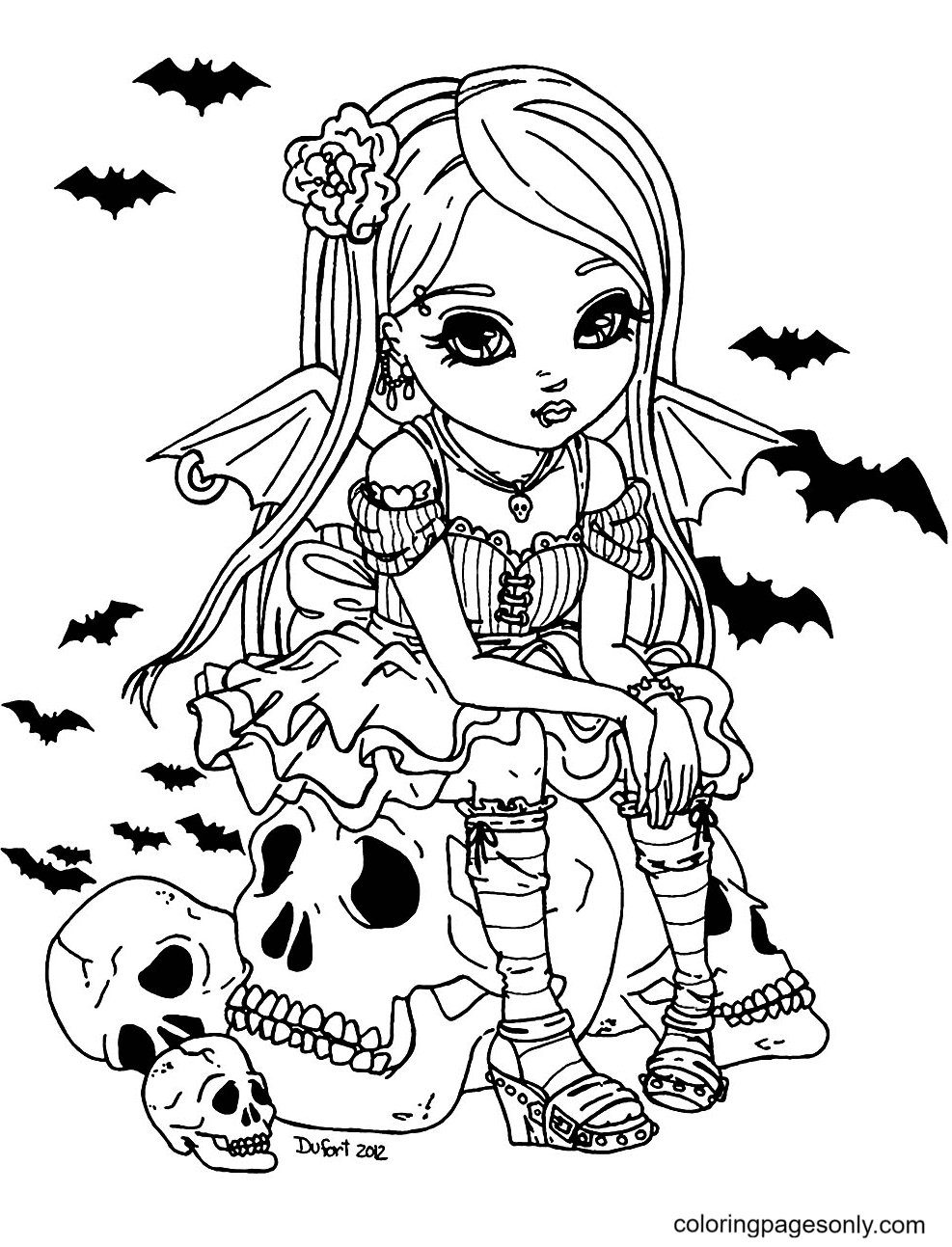 Vampire coloring pages printable for free download