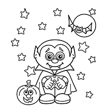Top free printable vampire coloring pages online