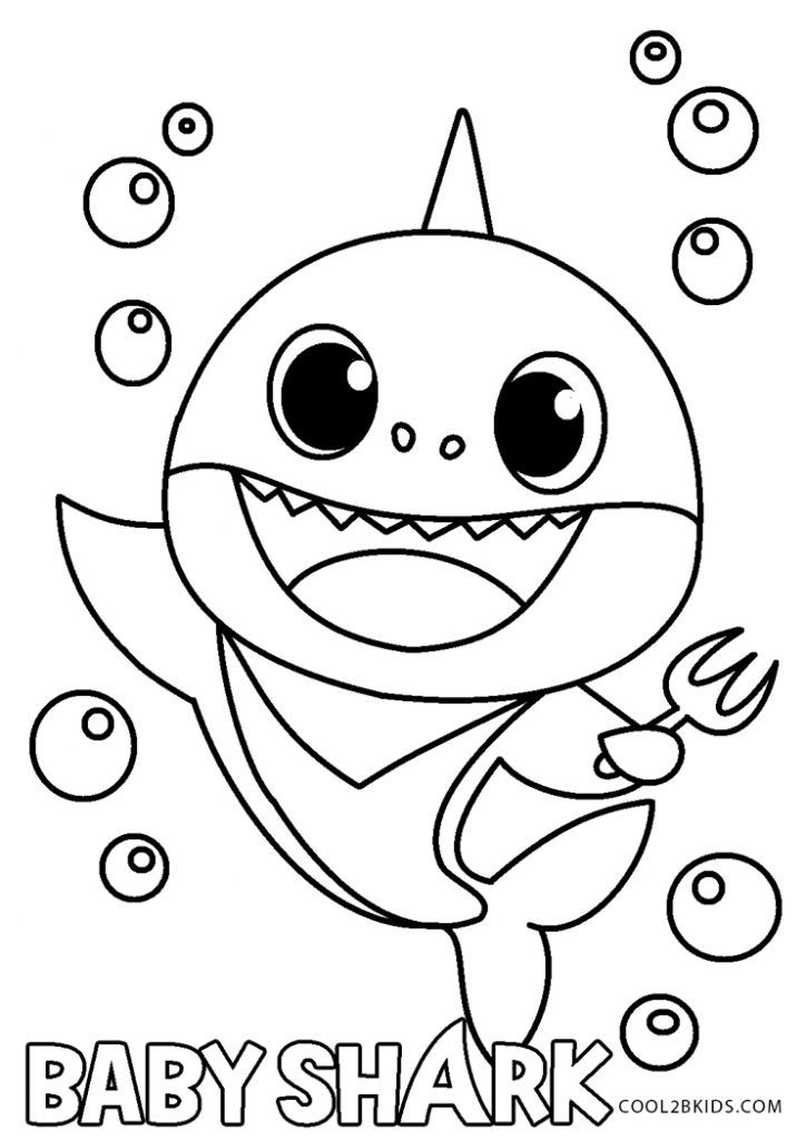 Free printable baby shark coloring pages for kids shark coloring pages birthday coloring pages free coloring pages