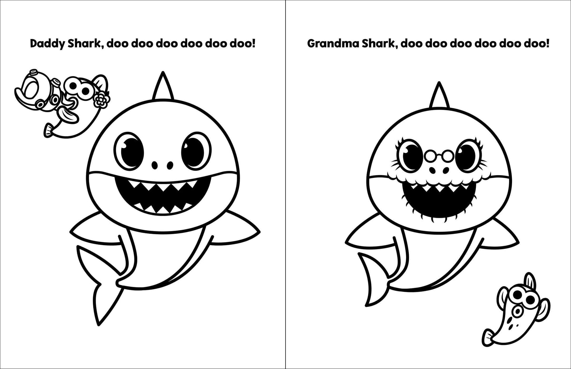 My first big book of coloring baby shark