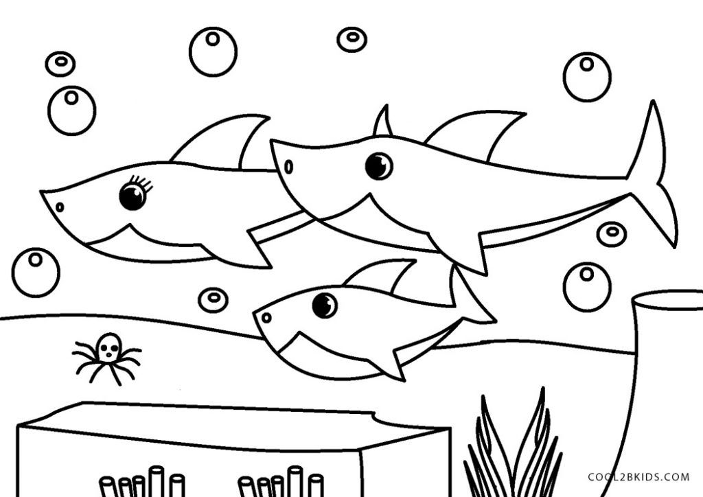 Free printable baby shark coloring pages for kids shark coloring pages kids printable coloring pages coloring pages