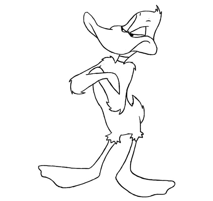 Daffy duck coloring pages