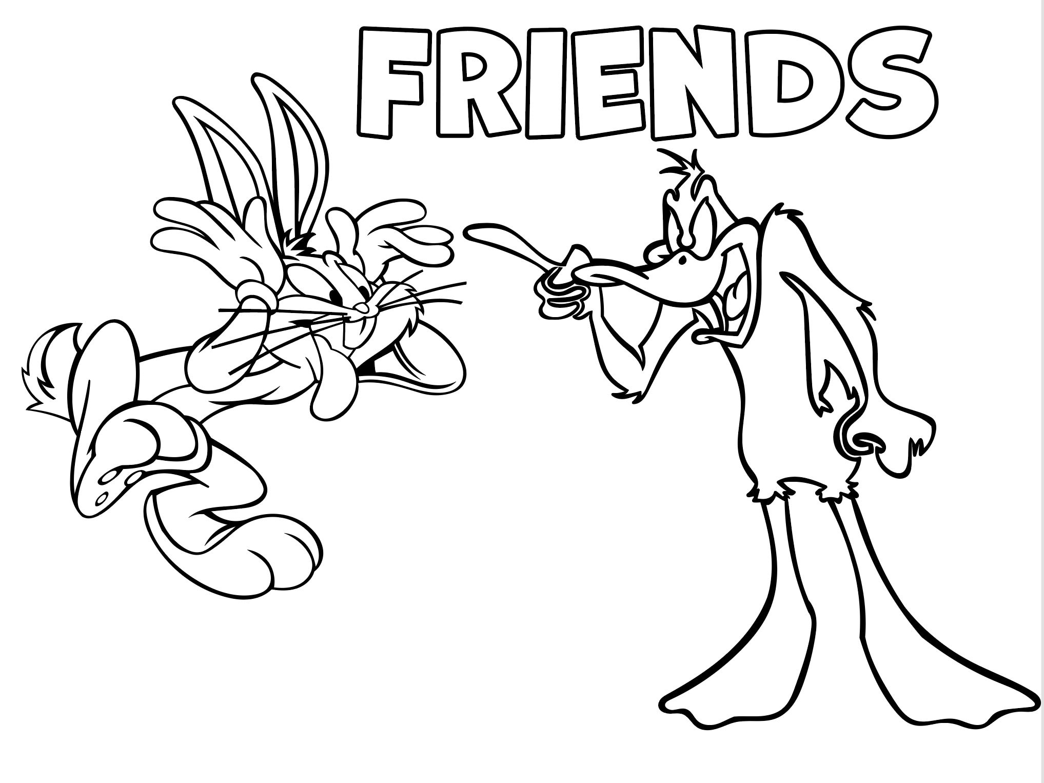 Bugs bunny png daffy duck png kids coloring activity