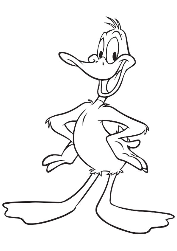 Top daffy duck coloring pages for kids cartoon coloring pages coloring pages drawing cartoon characters