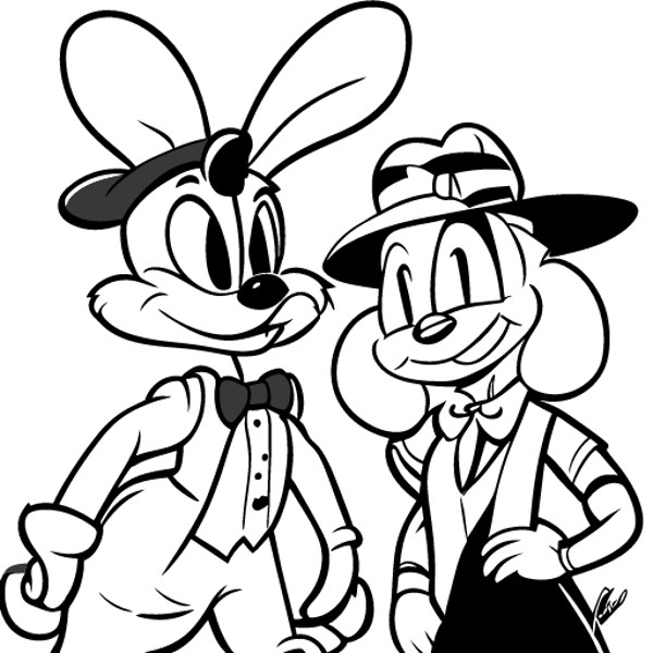 Bugs bunny and daffy duck coloring pages