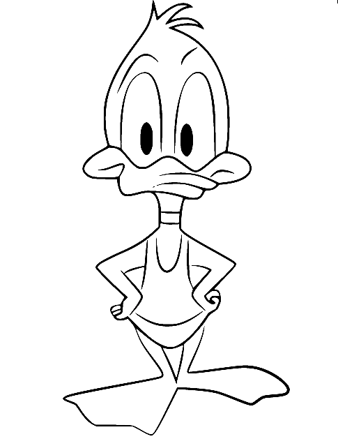 Daffy duck coloring pages printable for free download