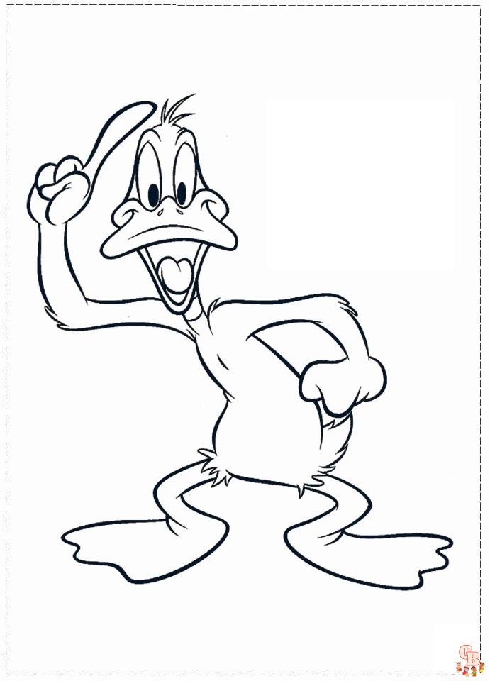 Color your world with daffy duck looney tunes coloring pages