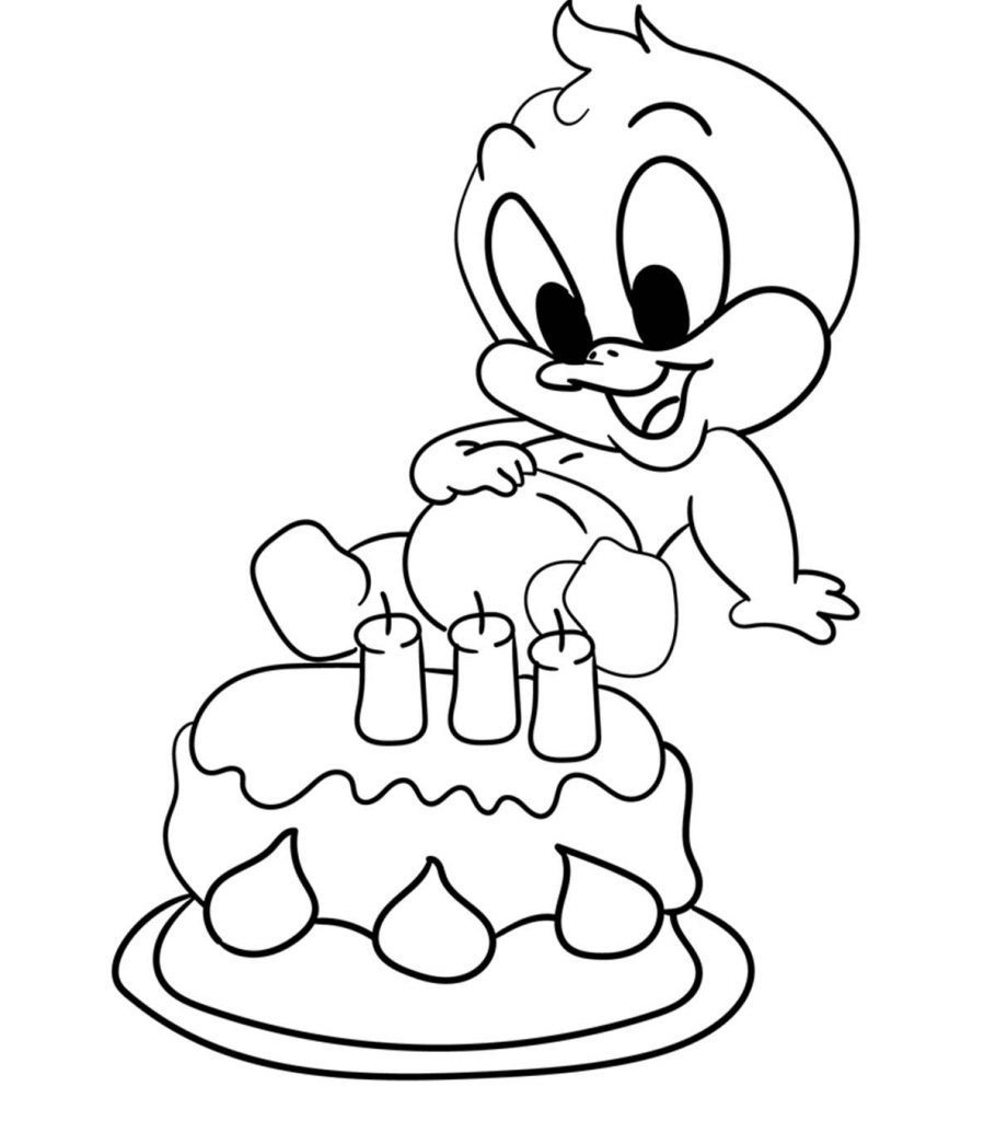 Top daffy duck coloring pages for kids
