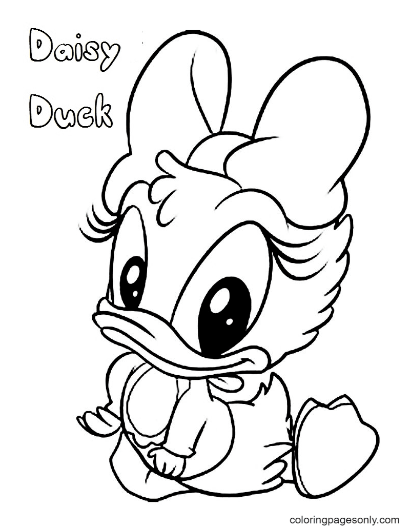 Daisy duck coloring pages printable for free download