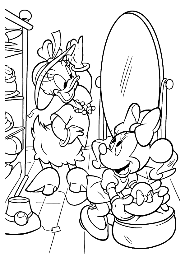 Free printable minnie mouse coloring pages for kids