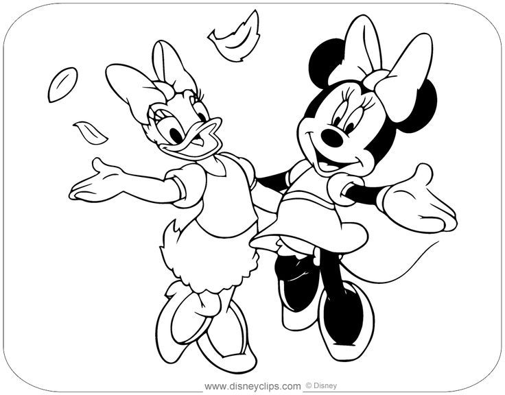 Minnie and daisy mickey coloring pages minnie mouse pictures disney coloring pages