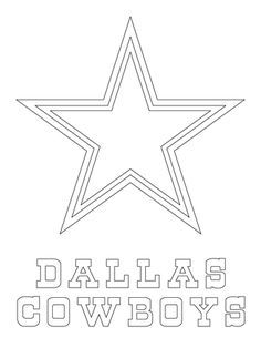 Dallas cowboys logo coloring page from nfl category select from printable crafts of cartoons natâ dallas cowboys dallas cowboys star dallas cowboys logo