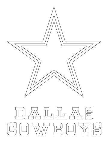 Dallas cowboys logo coloring page free printable coloring pages football coloring pages dallas cowboys logo dallas cowboys