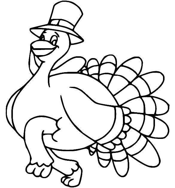 Turkey coloring pages printable for free download
