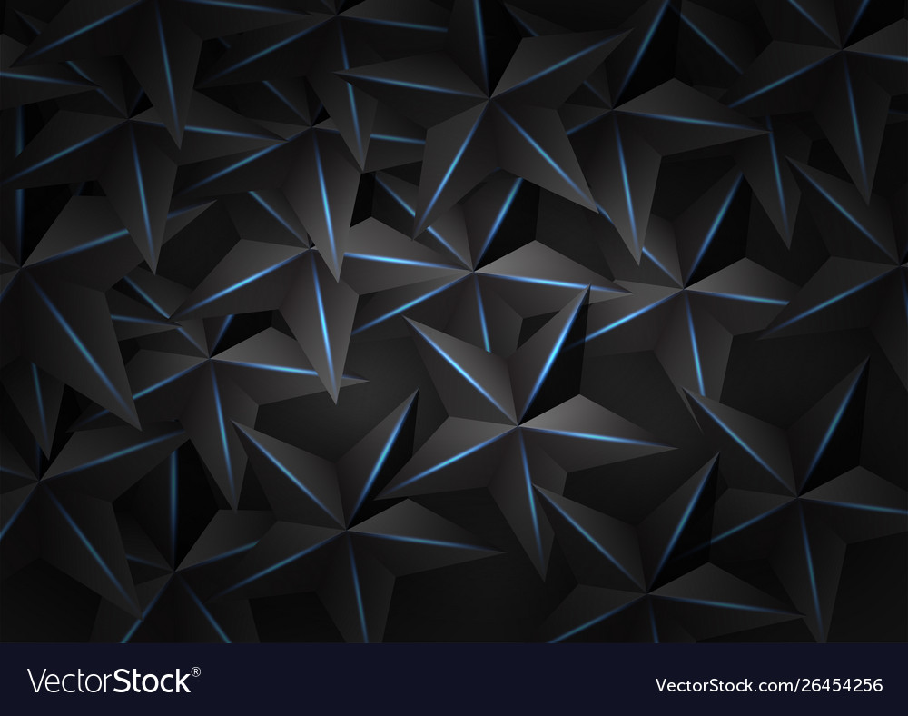 Dark background overlap layer with star light vector image