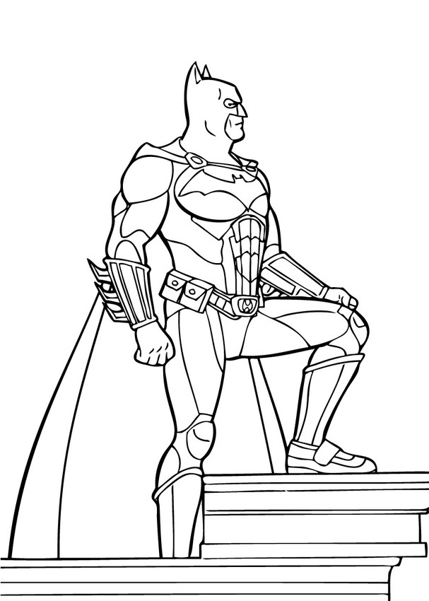 Batman the superpower coloring pages